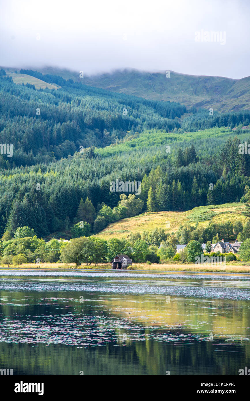 Loch Lubnaig in the Trossachs national park in Scotland Stock Photo Alamy