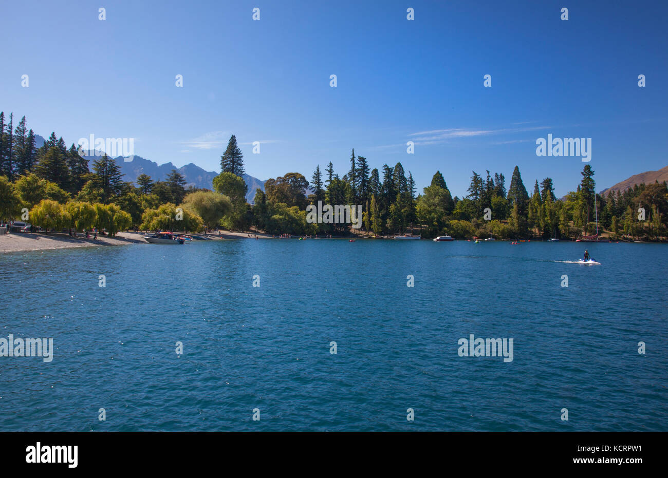 Queenstown New Zealand Lake Wakatipu Stock Photo - Alamy