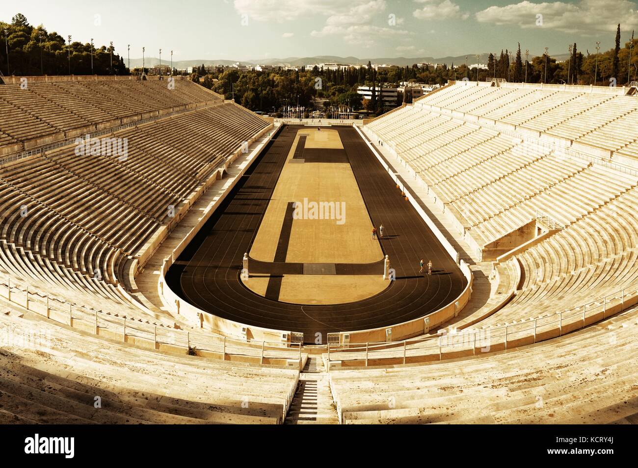 Panathenaic stadium in Athens, Greece Stock Photo - Alamy