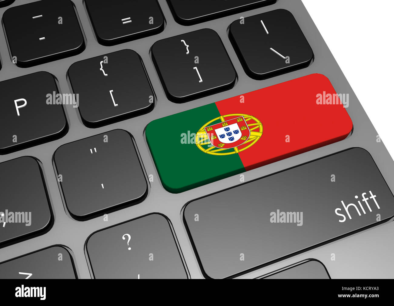 Portugal keyboard image with hires rendered artwork that could be used