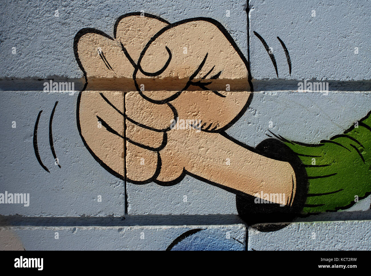 Graffiti Graphic Of Clenched Fists Stock Illustration - Download Image Now  - Graffiti, Stencil, Art - iStock