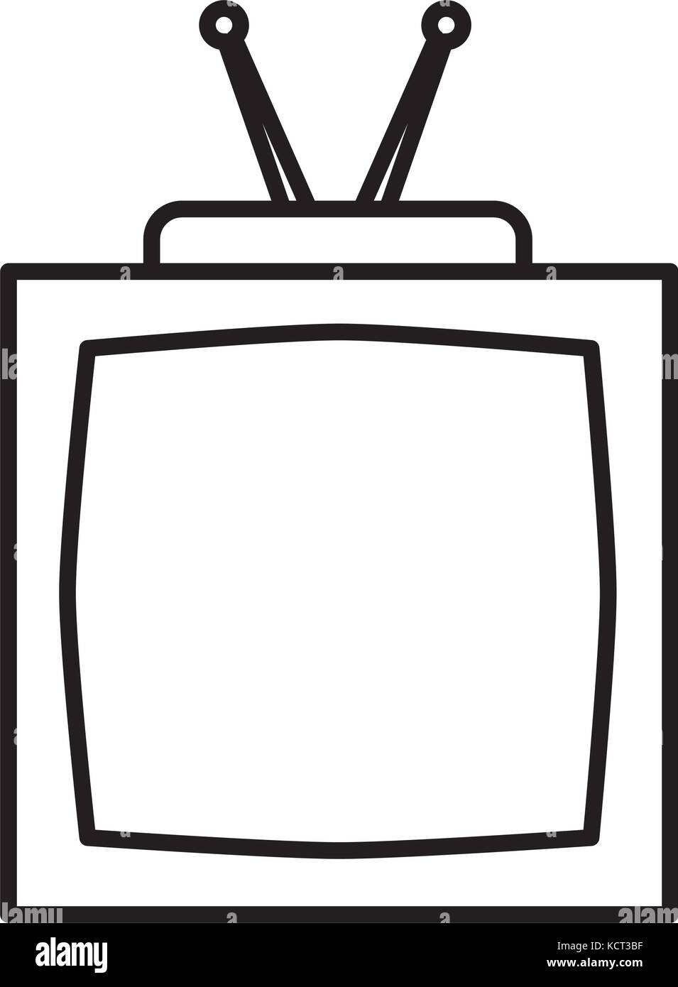 Old tv isolated Stock Vector Image & Art - Alamy