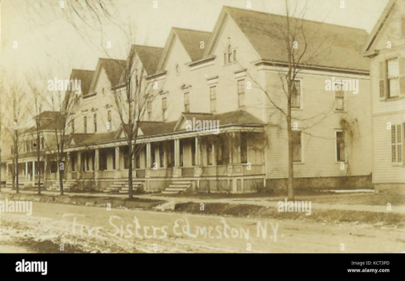 Edmeston NY Five Sisters looking north Stock Photo Alamy