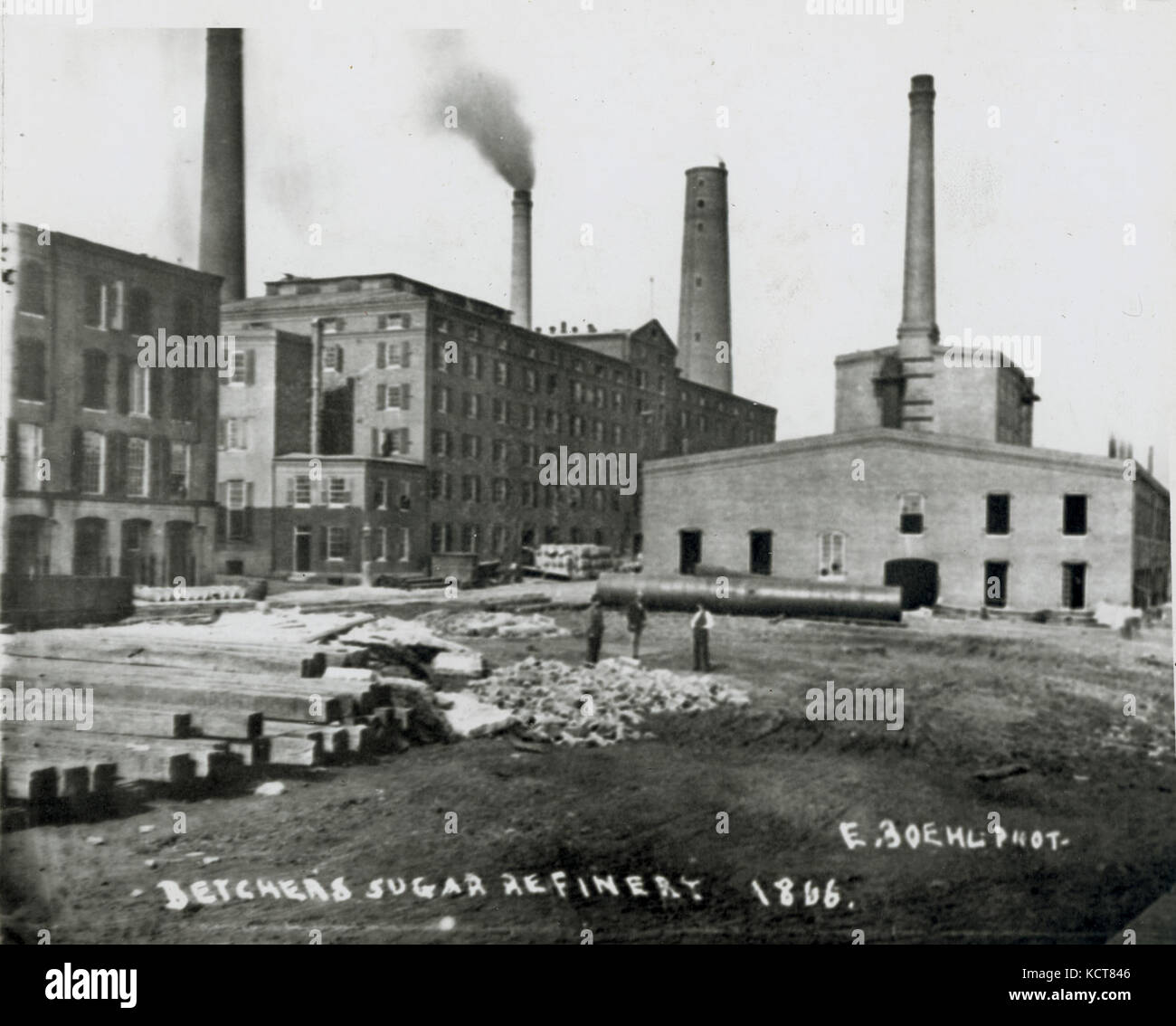 Belcher's (Belcher and Brothers) Sugar Refinery. Southeast corner of