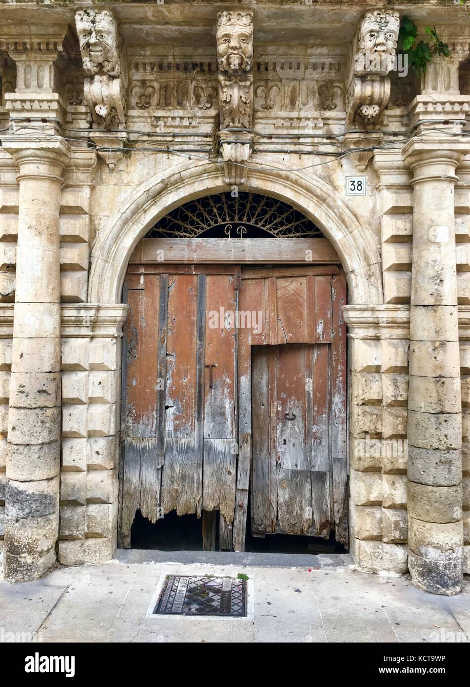 Sicilian Doorway Stock Photo