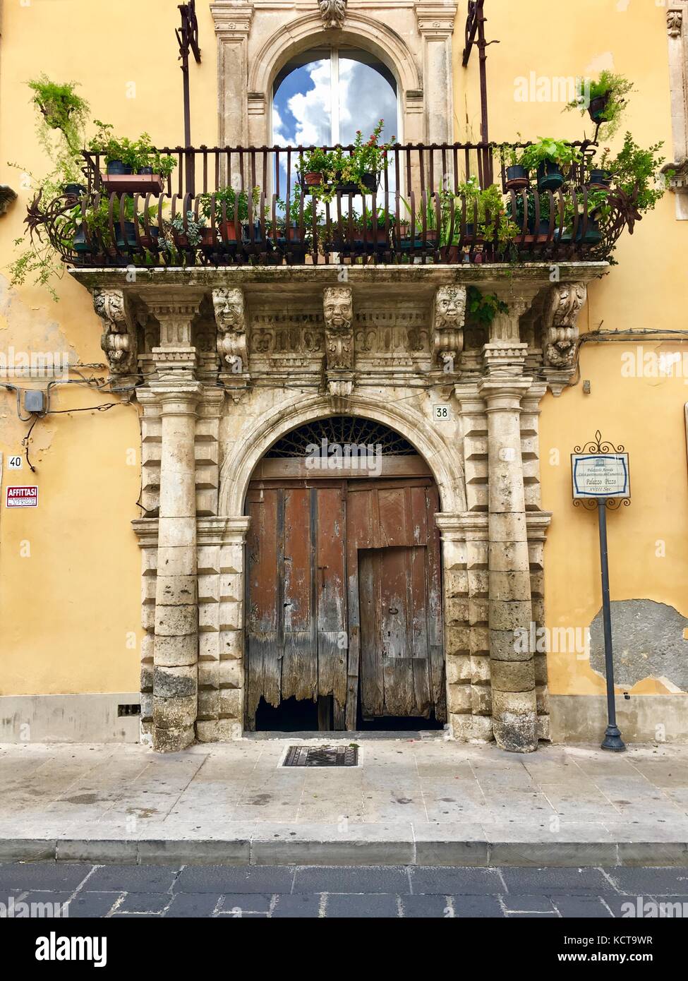 Sicilian Doorway Stock Photo