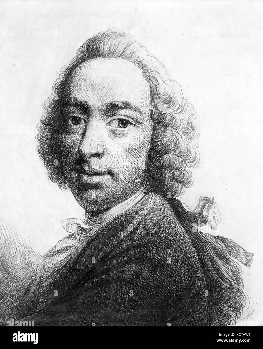 SelfPortrait of Benjamin Wilson Stock Photo Alamy