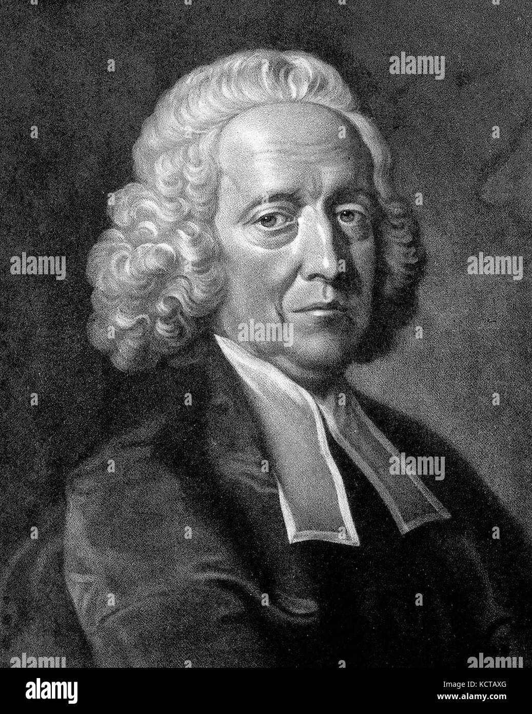STEPHEN HALES (1677-1761) English clergyman and scientist Stock Photo