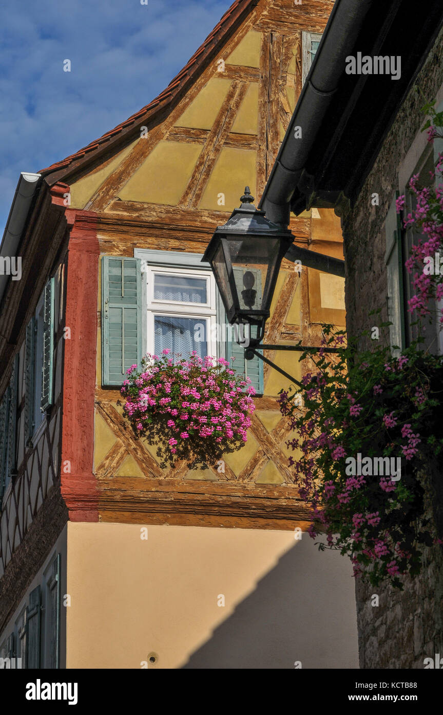 timbered house, Sulzfeld, Franconia, Germany Stock Photo