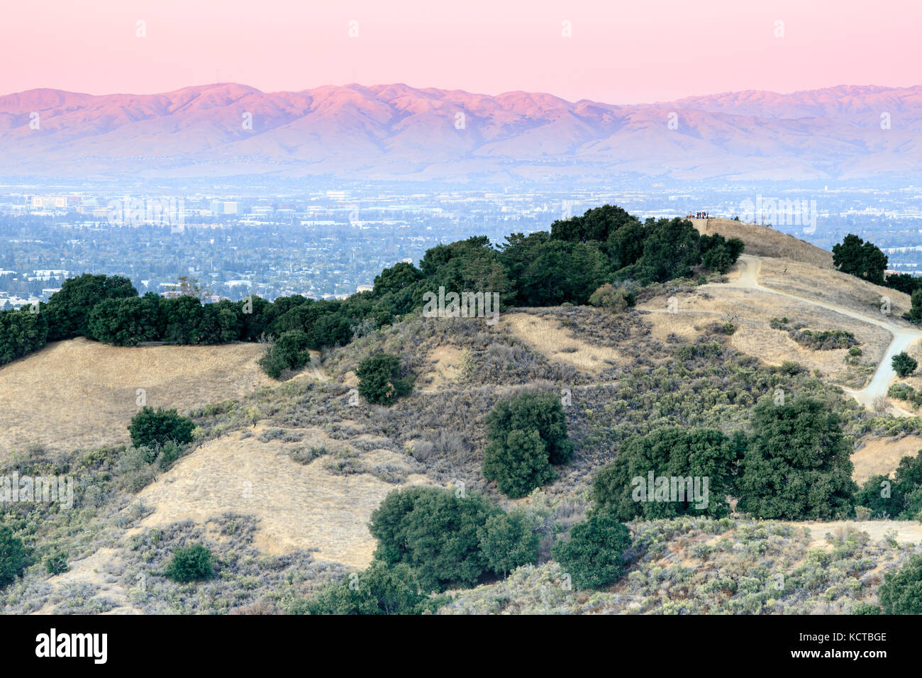 Bay Area Sunset Views. Stock Photo