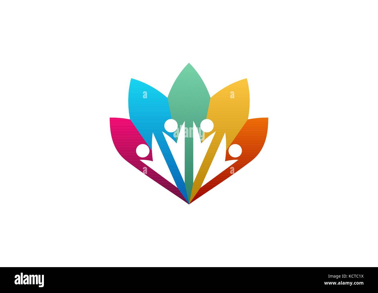 Vector lotus logo design Stock Vector Images Alamy