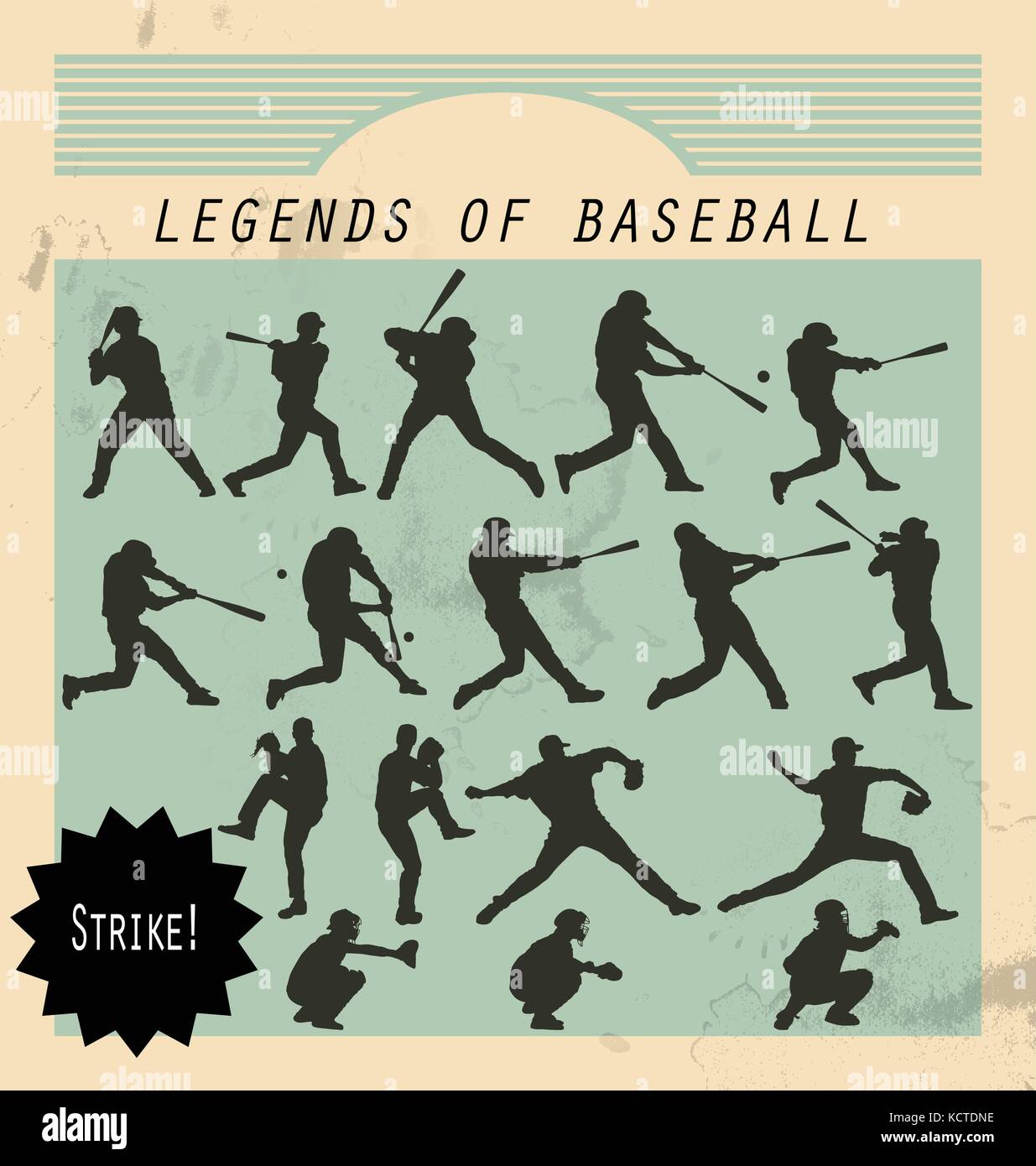 Ballplayer figure Stock Vector Images - Alamy