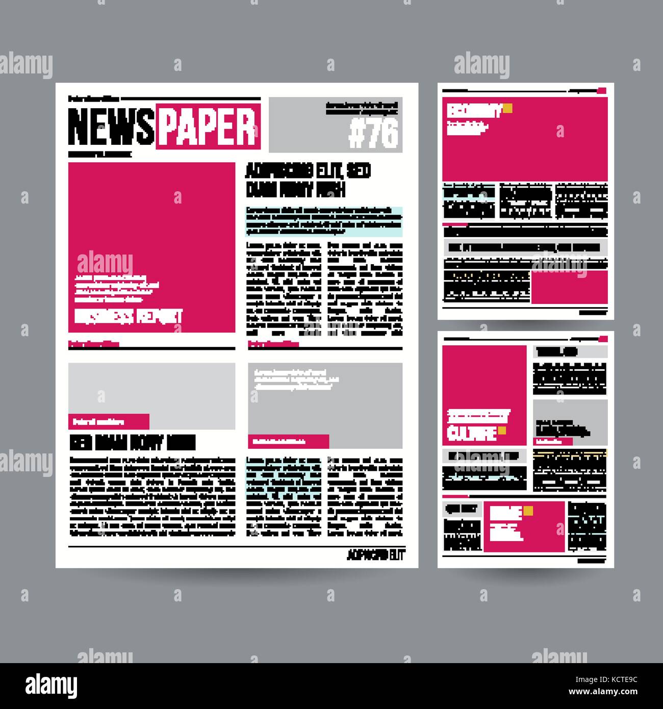 Tabloid Newspaper Layout Design