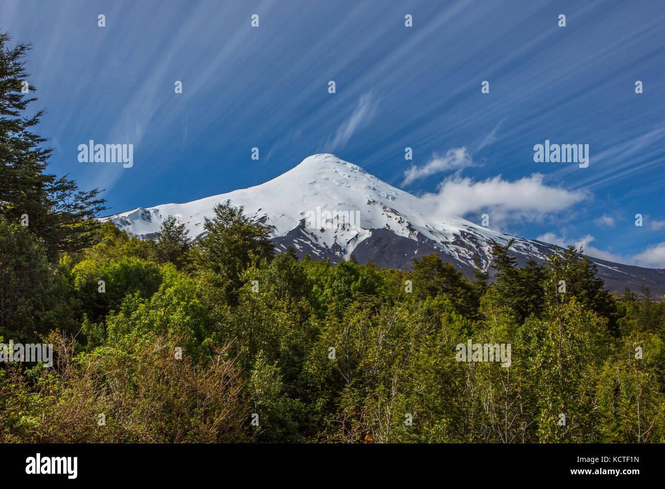 Volcan Osorno, Los Lagos Region, Chile. Stock Photo