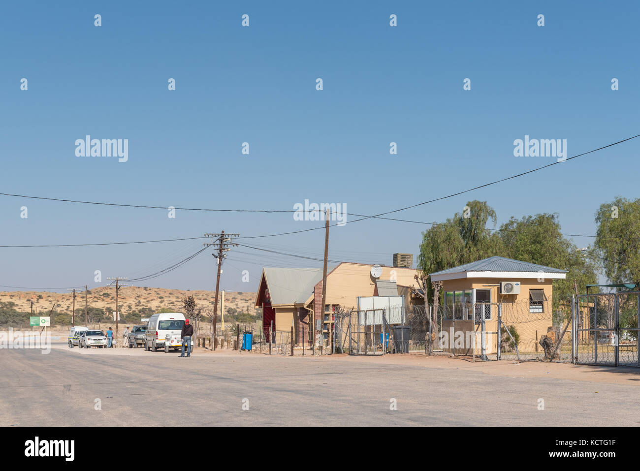 ASKHAM, SOUTH AFRICA - JULY 6, 2017: A street scene with buildings and ...