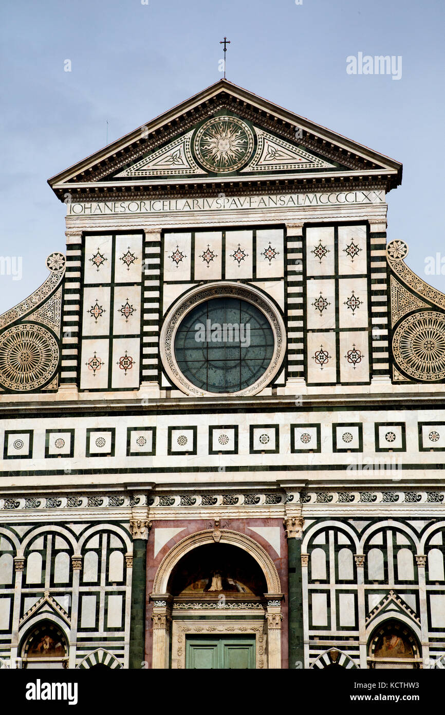 Santa maria novella basilica facade marble renaissance architect