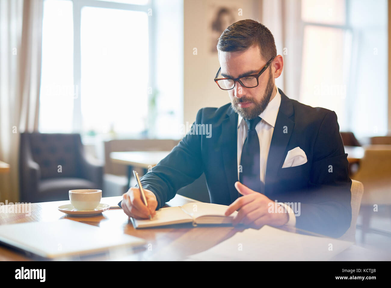 Modern trader Stock Photo