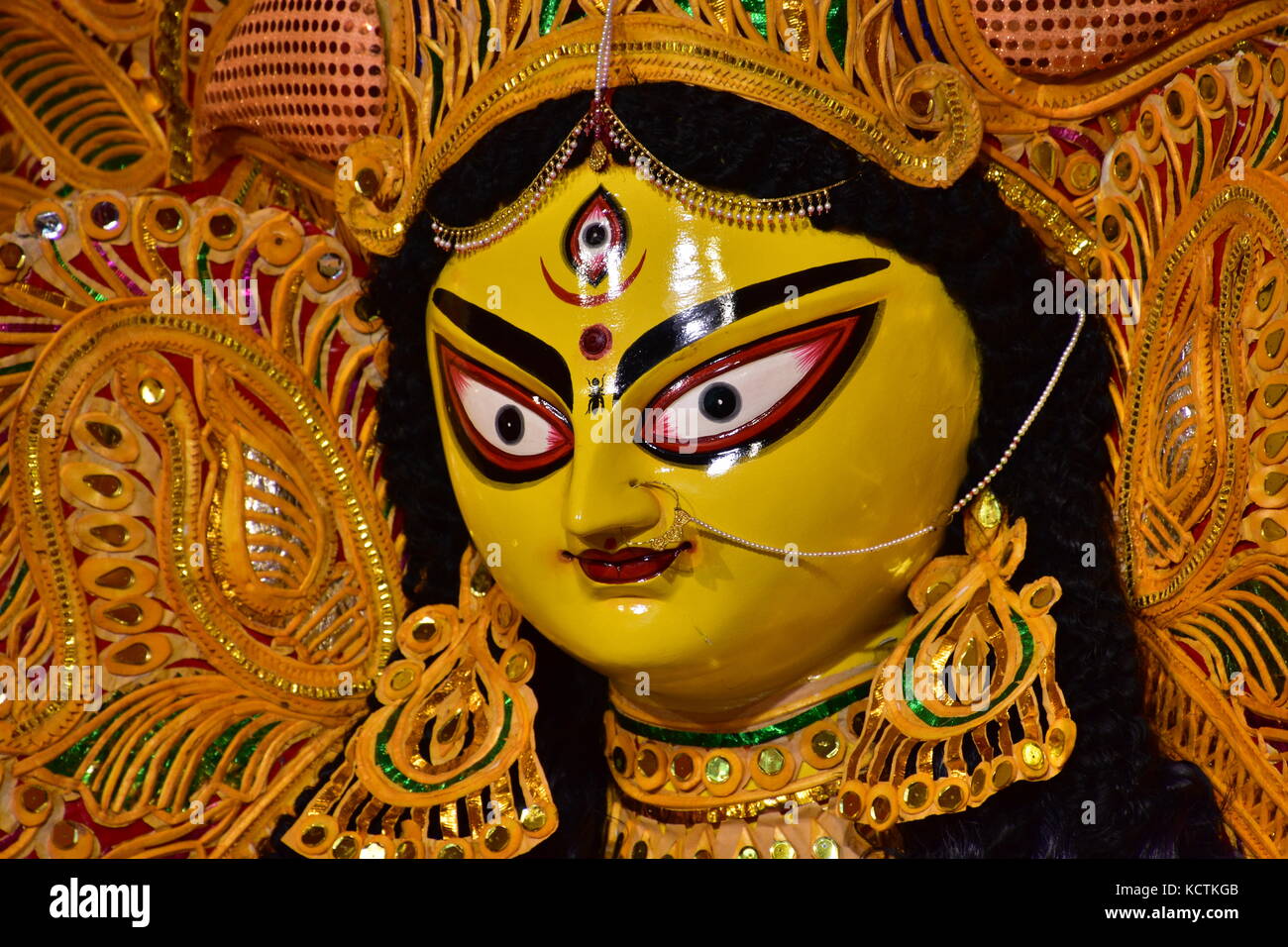 Durga Puja Festival, Kolkata, West Bengal, India Stock Photo - Alamy