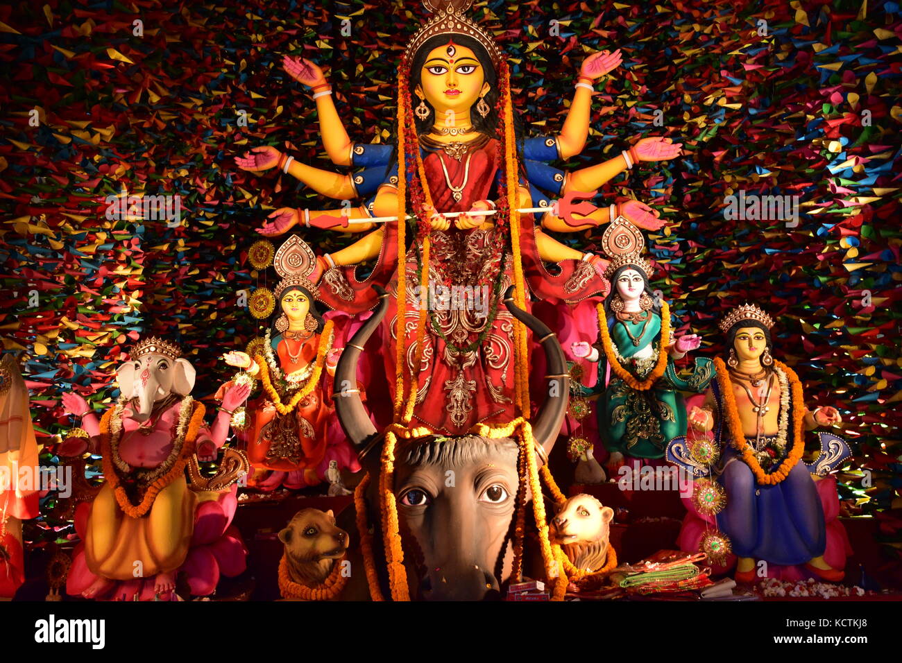 Durga Puja Festival, Kolkata, West Bengal, India Stock Photo Alamy