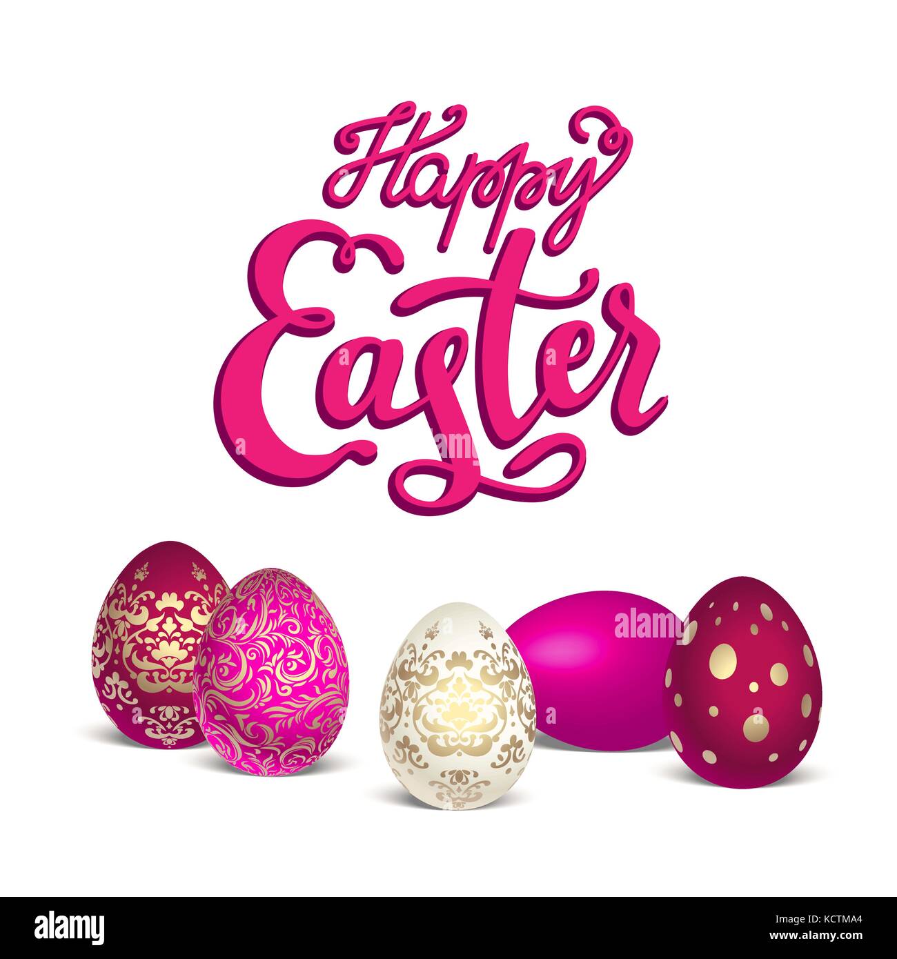 Easter red eggs Stock Vector Image & Art Alamy