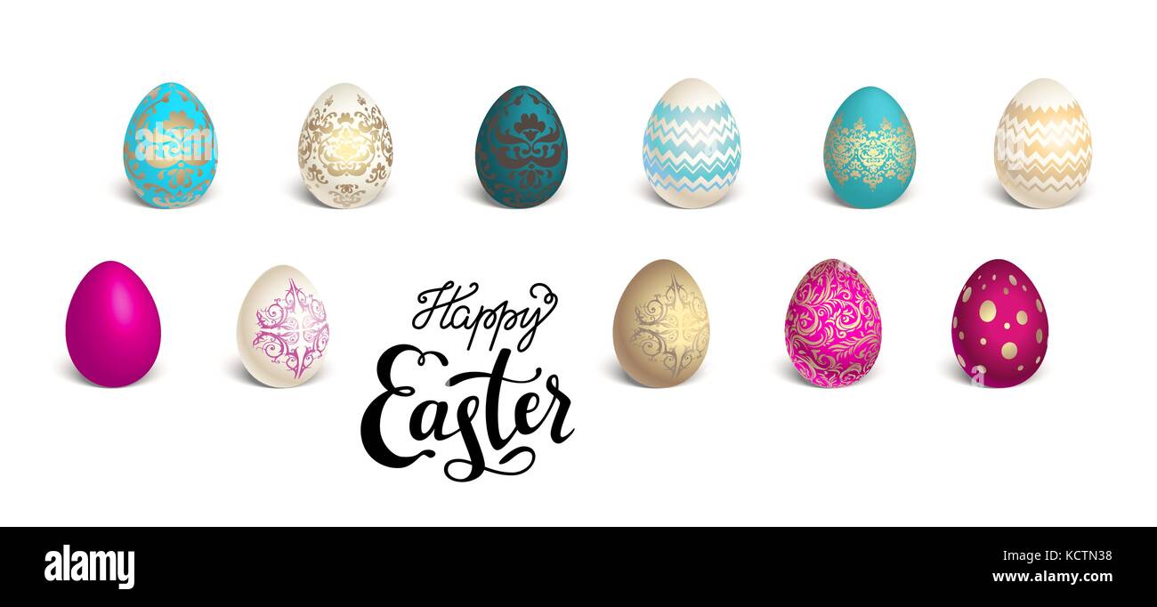 Set of Easter eggs Stock Vector Image & Art - Alamy