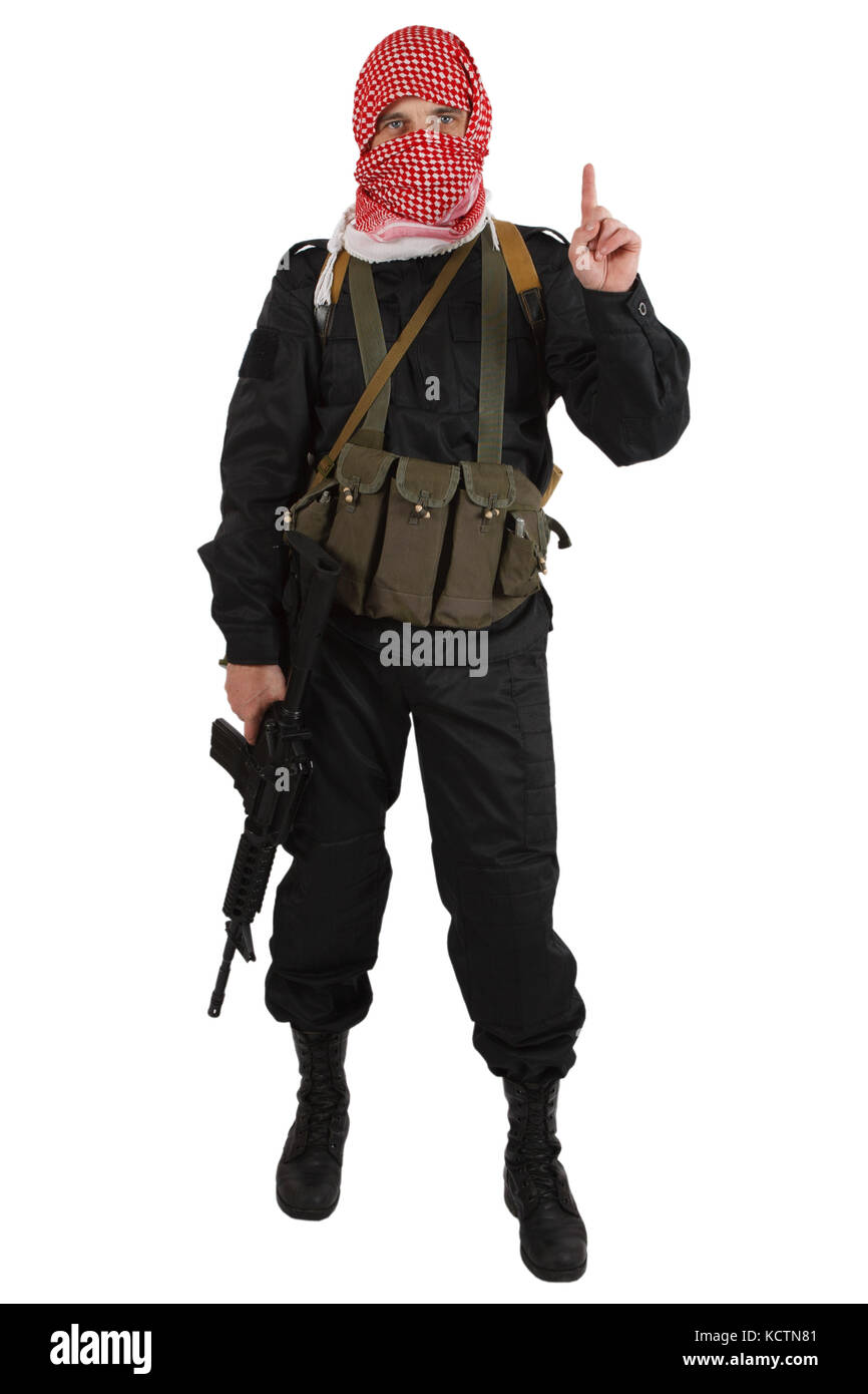 Rebel Assault Rifle rebel with assault rifle isolated on white Stock Photo - Alamy