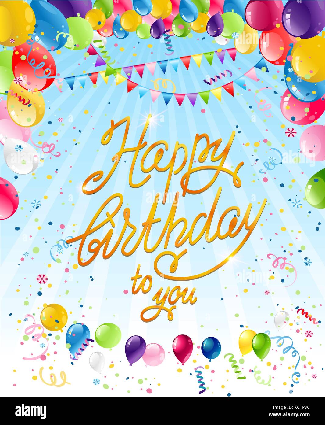 Happy birthday card Stock Vector Image Art Alamy