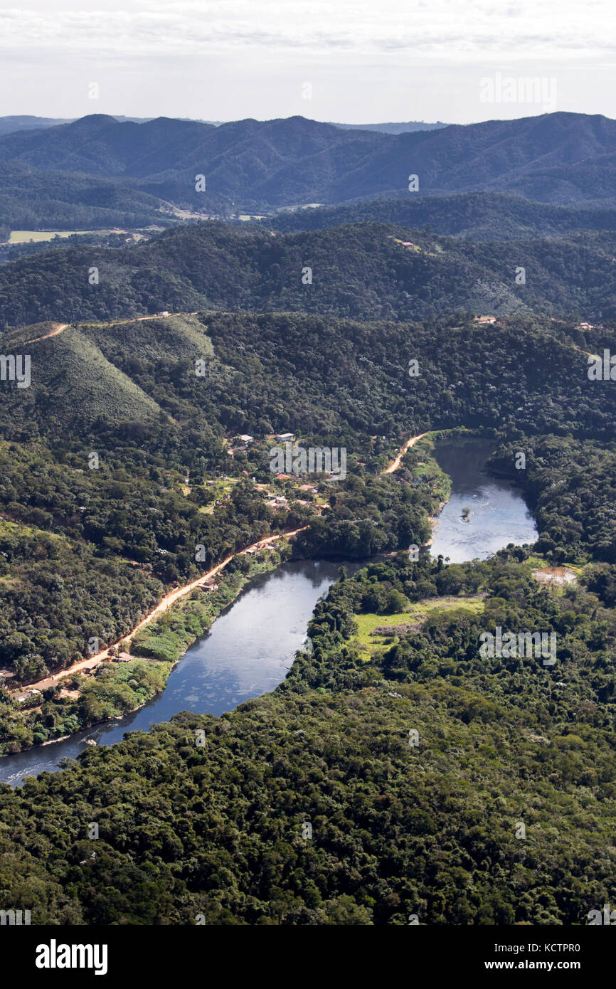 aerial view - tietê river Stock Photo