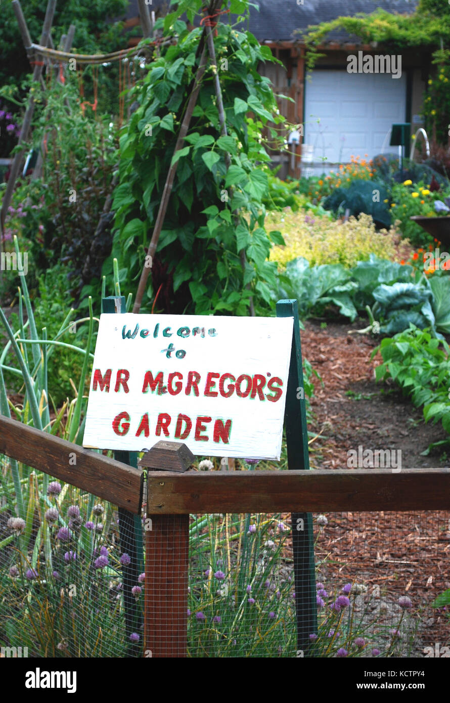 Children's Garden - Skagit Valley, Washington State, USA Stock Photo