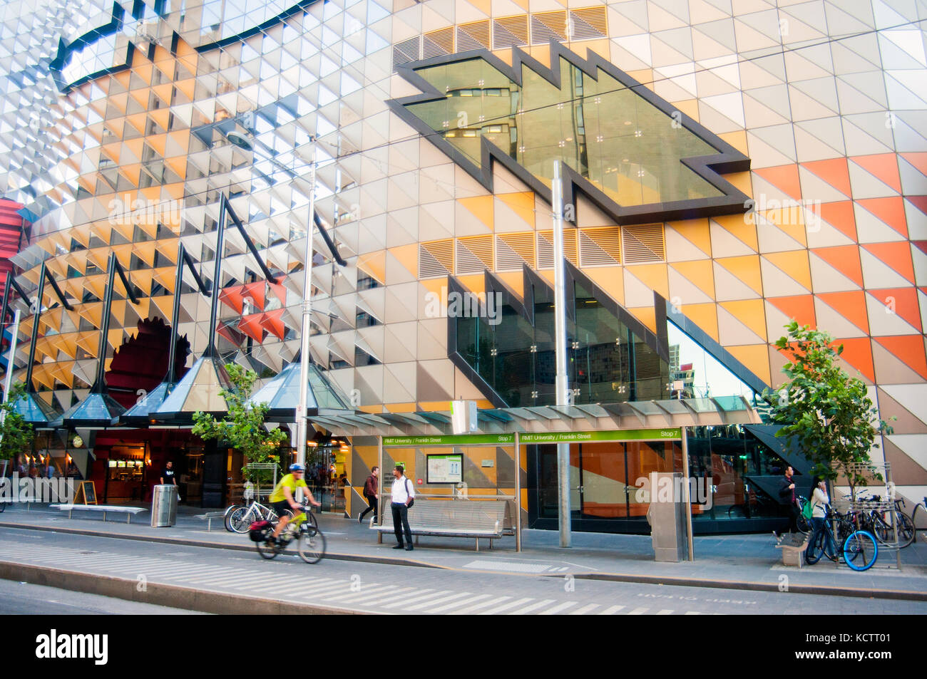 Swanston Academic Building, RMIT, Swanston Street, Melbourne, Victoria, Australia Stock Photo