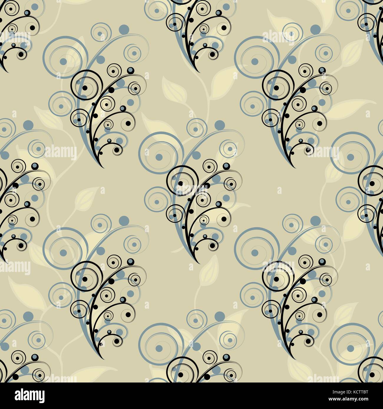Seamless flower pattern Stock Vector Images - Alamy