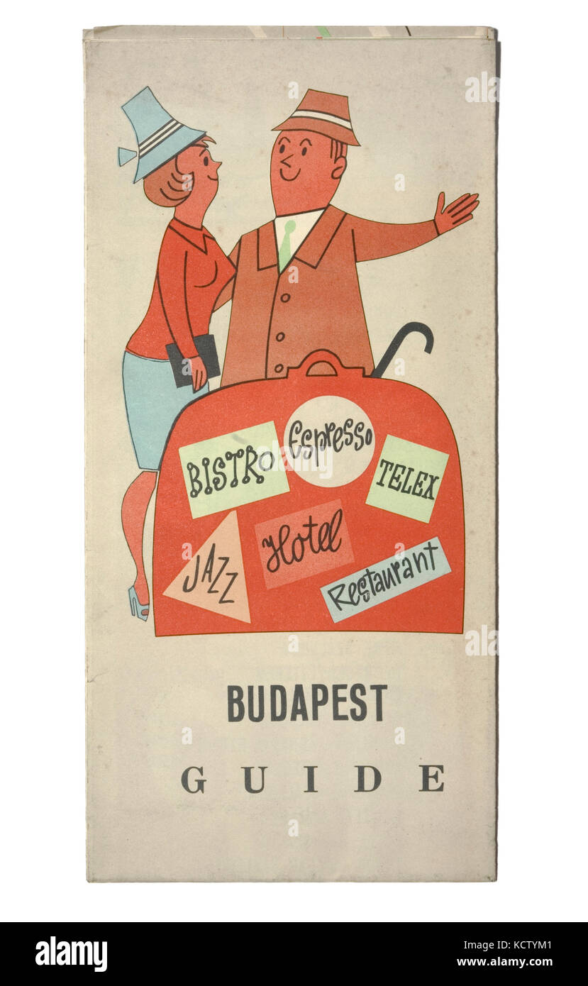 Vintage Guide to Budapest Stock Photo