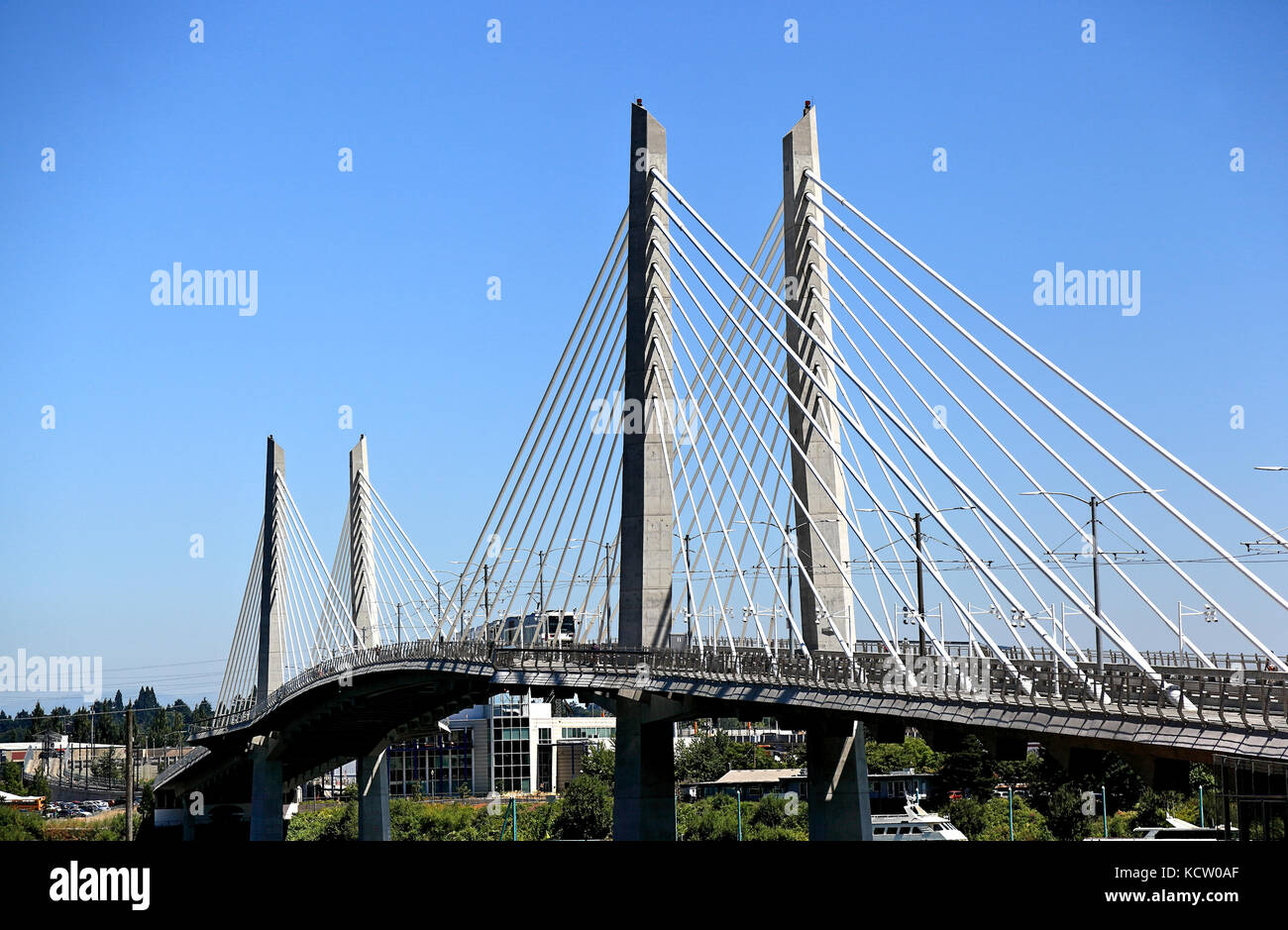 Tilikum Bridge, Portland (Oregon Stock Photo Alamy