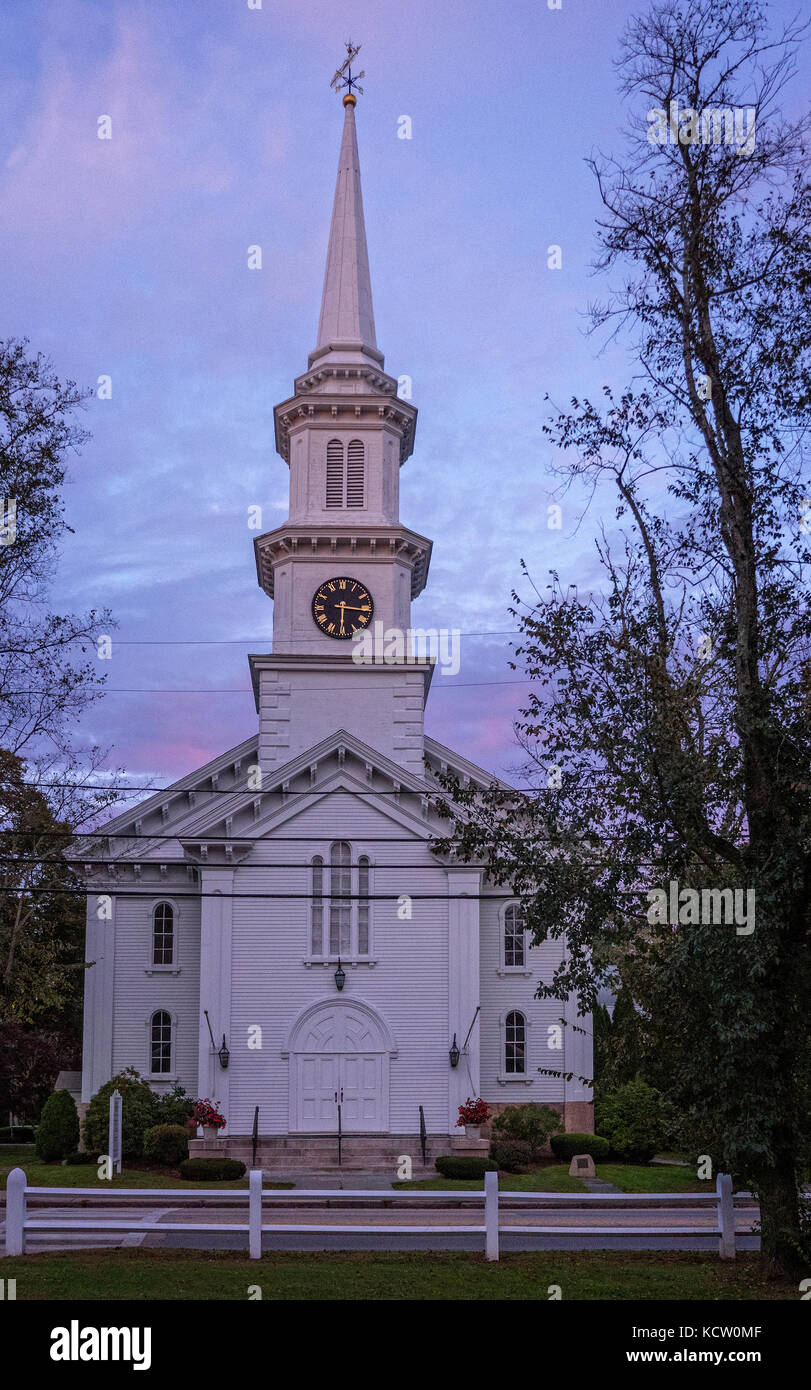 First Congregational Church Falmouth MA USA Stock Photo