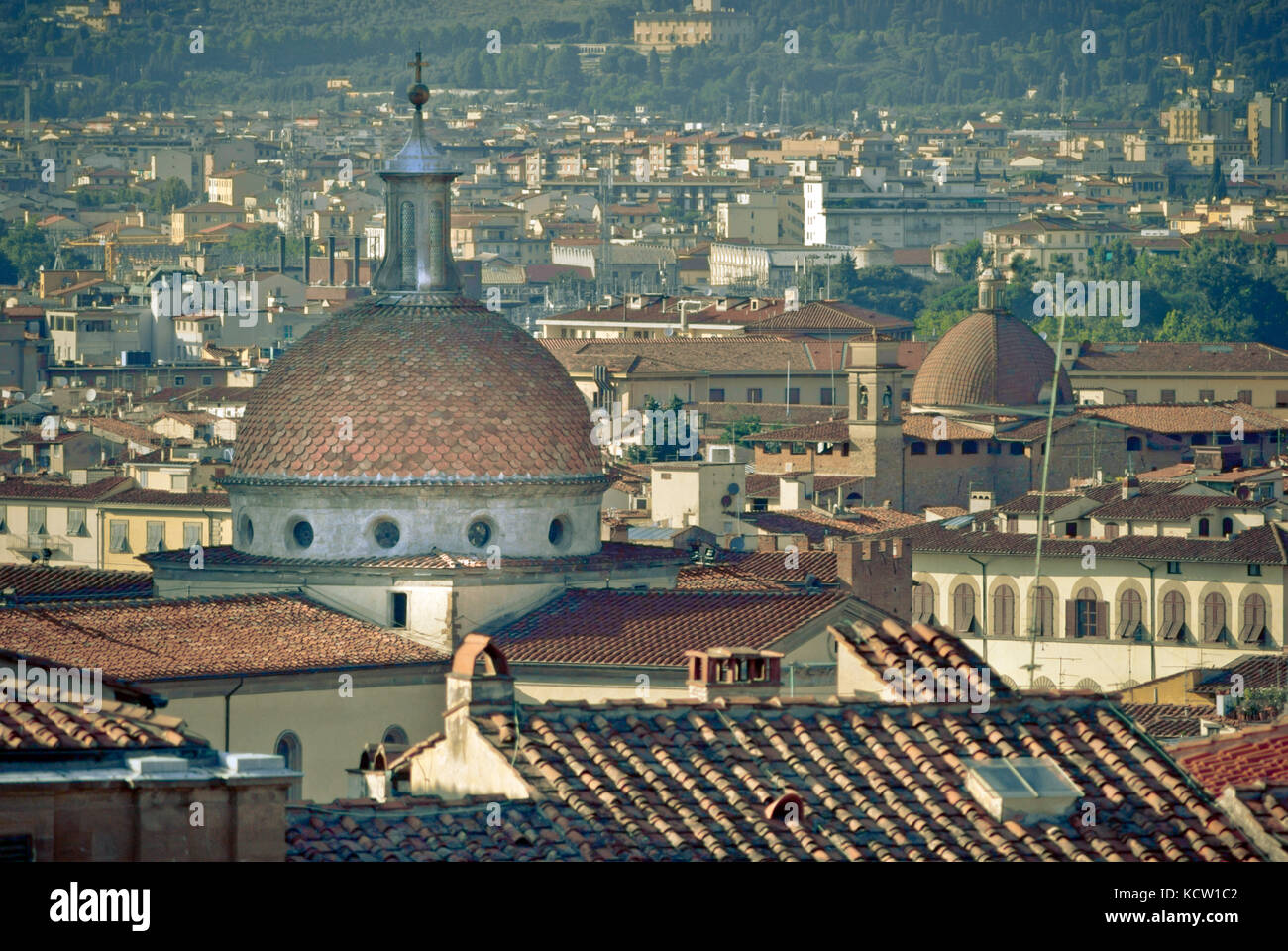 Florence rooftops. View from Bardini Gardens Stock Photo