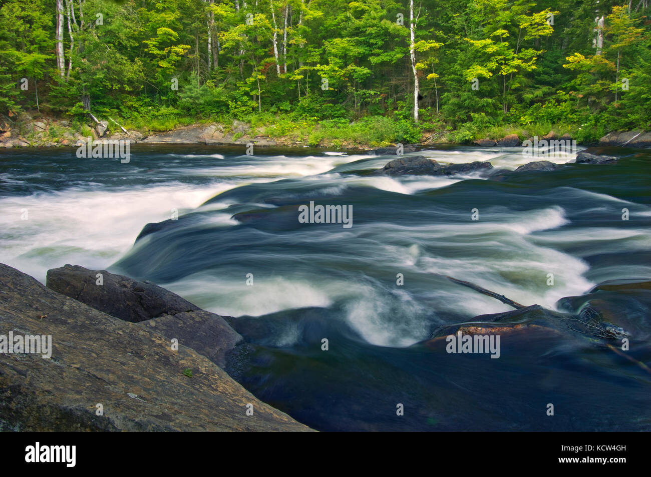 Oxtongue River, Oxtongue River Provincial Park, Ontario, Canada Stock ...