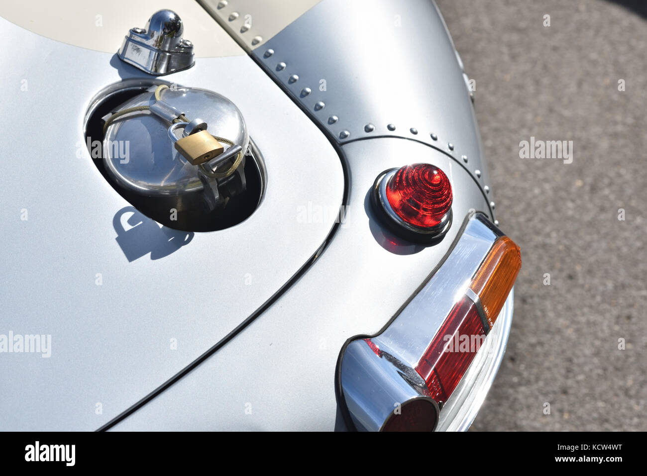 Jaguar E-Type lightweight racing car Stock Photo