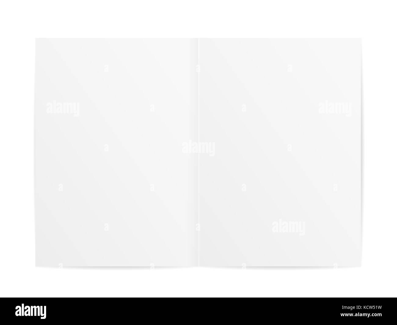 Folded paper on a white background. Vector illustration Stock Photo - Alamy