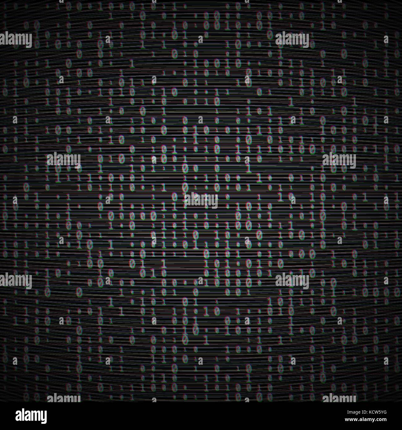 Binary code screen Stock Vector Images - Alamy