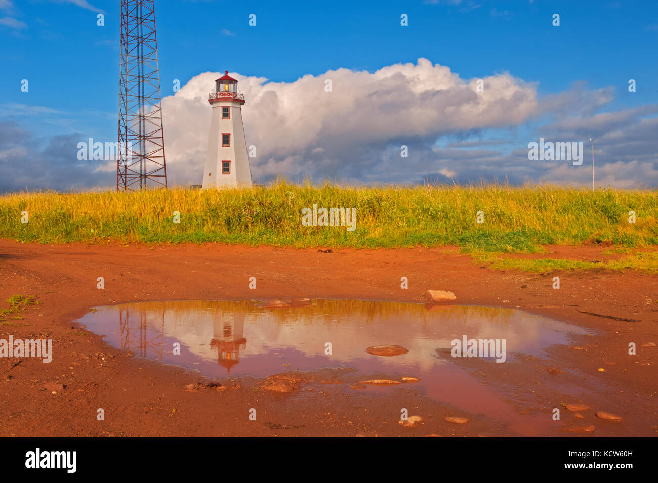 North Cape Lighthouse, North Cape, Prince Edward Island, Canada Stock