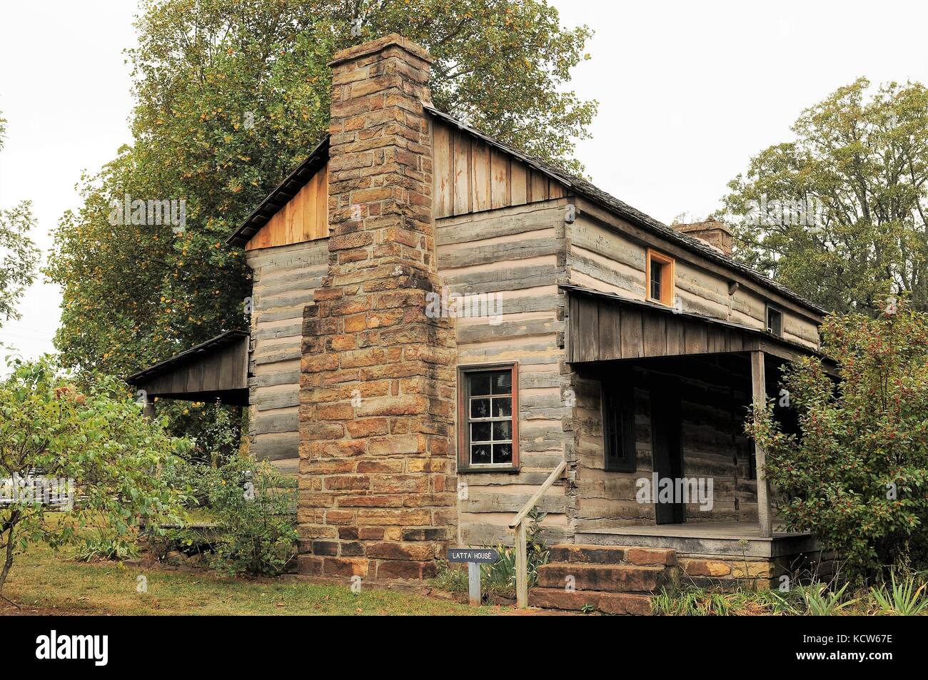 The John Latta House, Prairie Grove Battlefield State Park Stock Photo