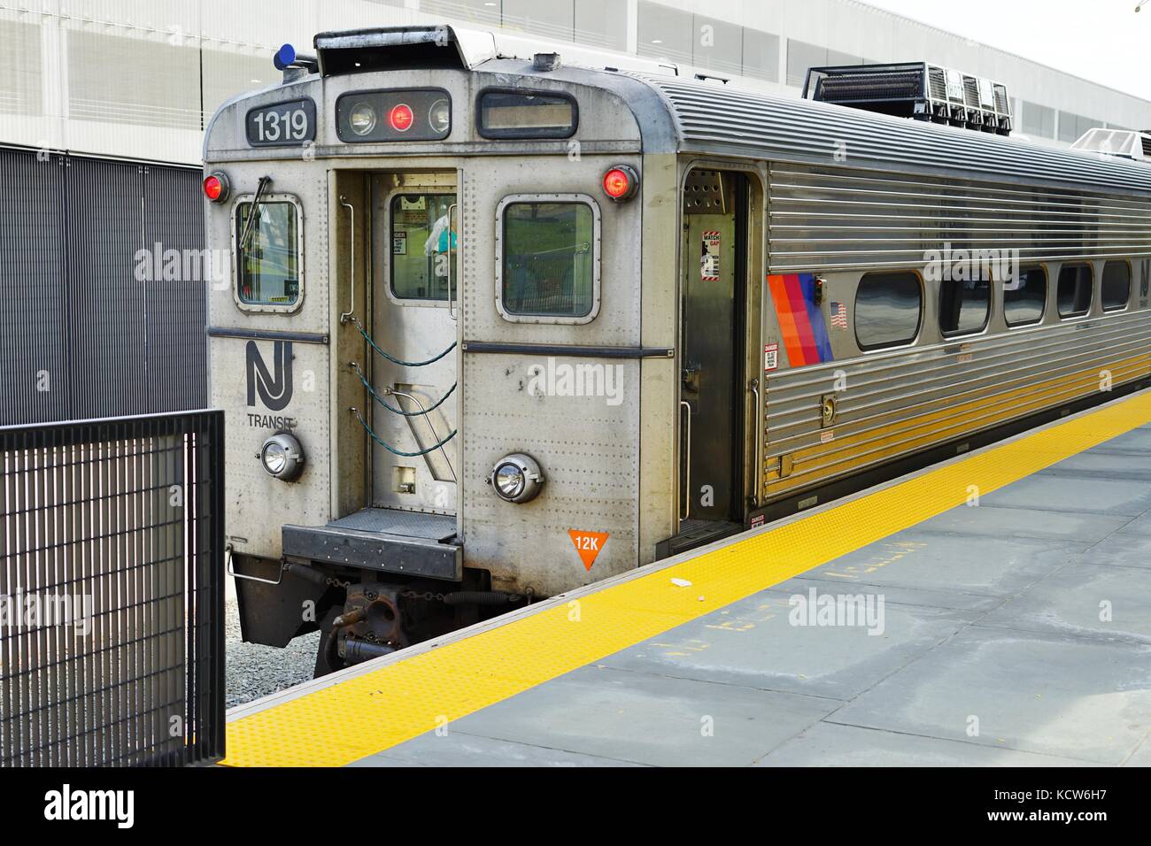 The Princeton train station on the campus of Princeton University, home of the Dinky shuttle train to the NJ Transit Northeast Corridor Stock Photo