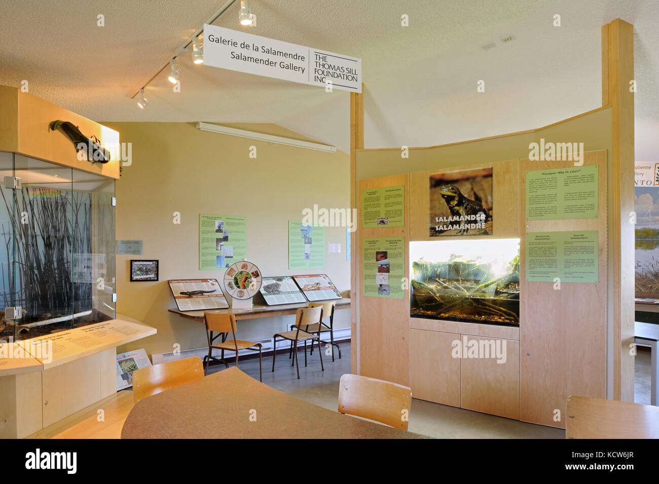 Saint Léon Interpretive Center, St. Leon, Manitoba, Canada Stock Photo