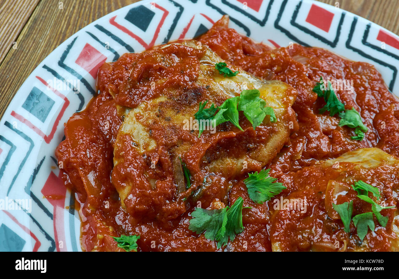 Lahori Red Chicken Karahi, Indian food close up Stock Photo Alamy