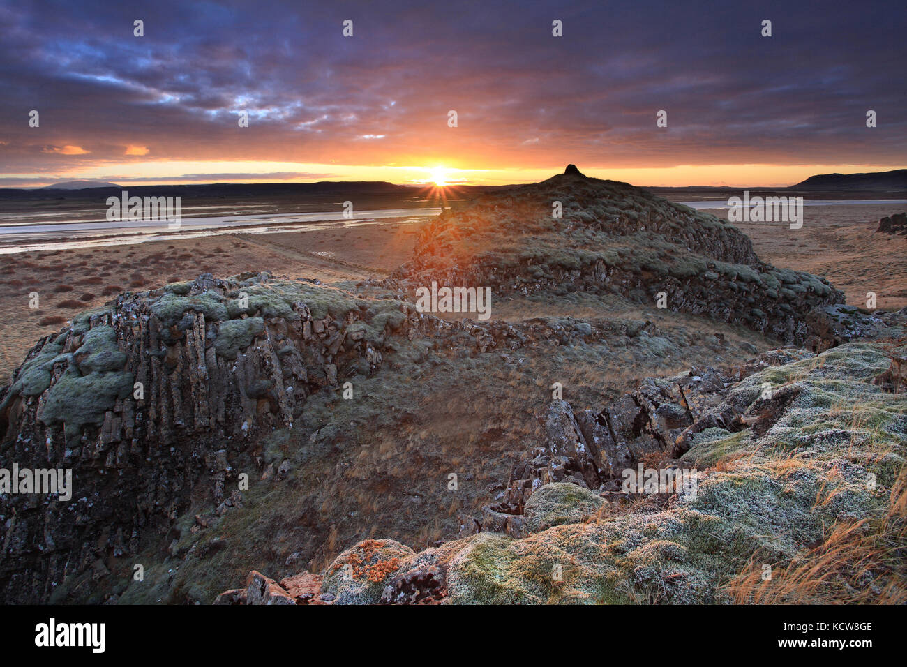 Iceland Sunrise Stock Photo