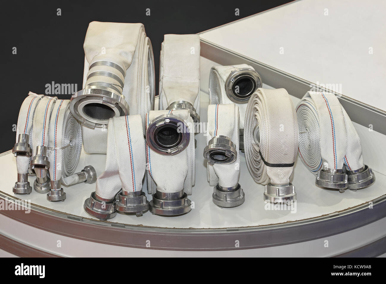 High Pressure Fire Hose Equipment Stock Photo Alamy