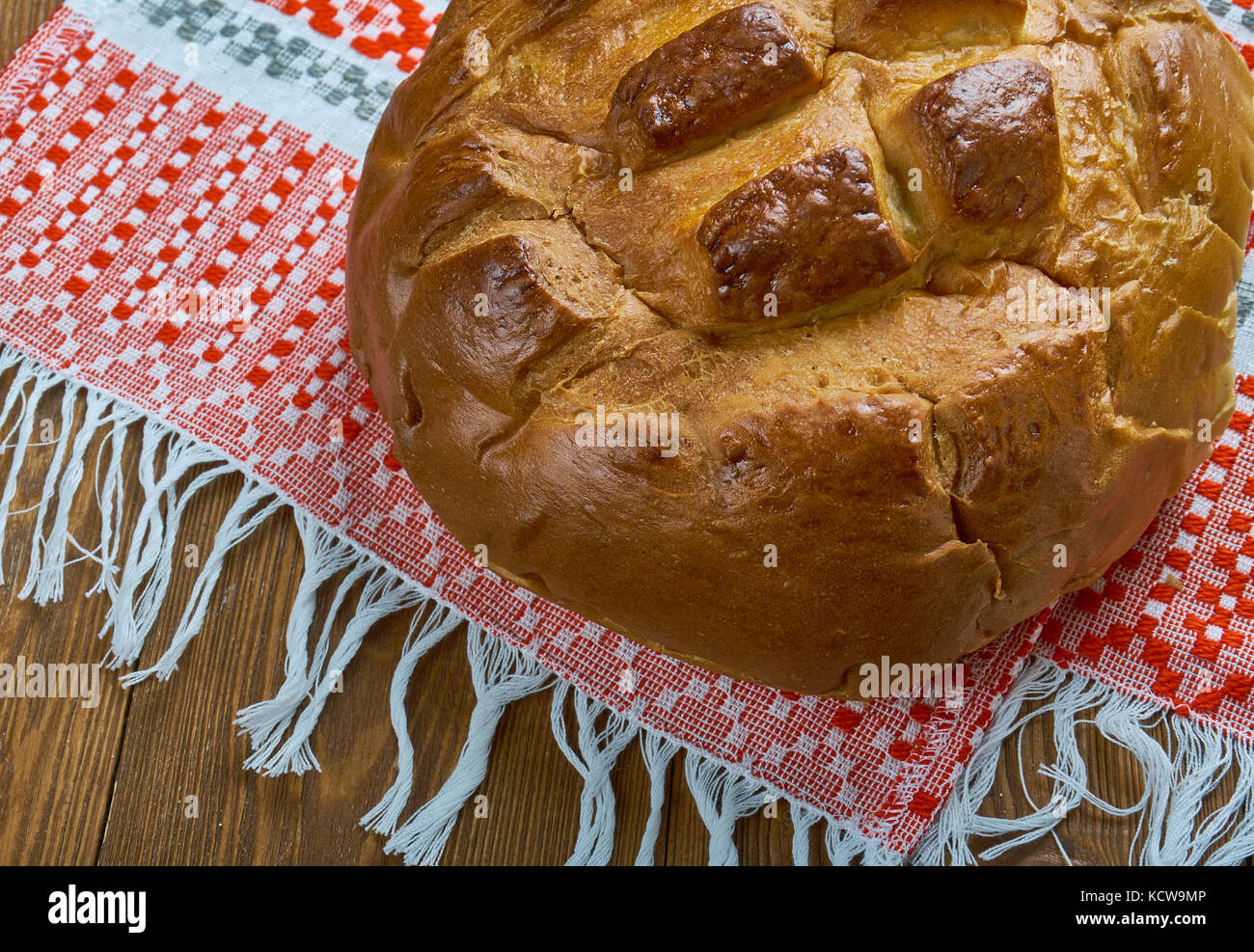 slavic wheat bread karavai, Eastern European Bread Stock Photo Alamy