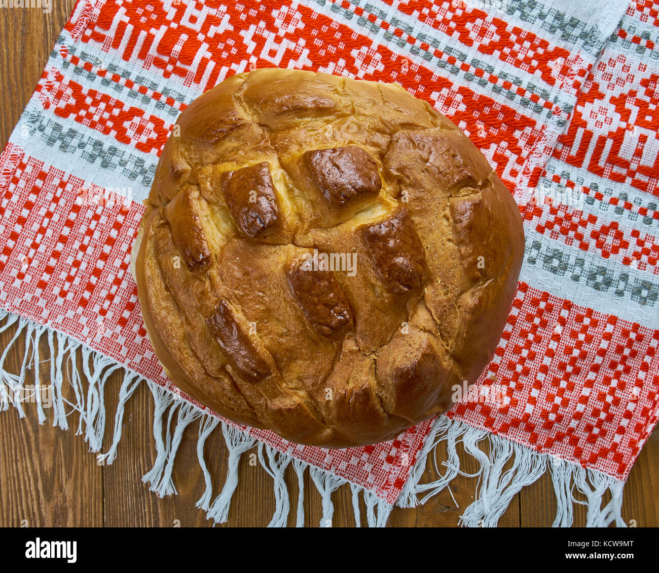 slavic wheat bread karavai, Eastern European Bread Stock Photo Alamy