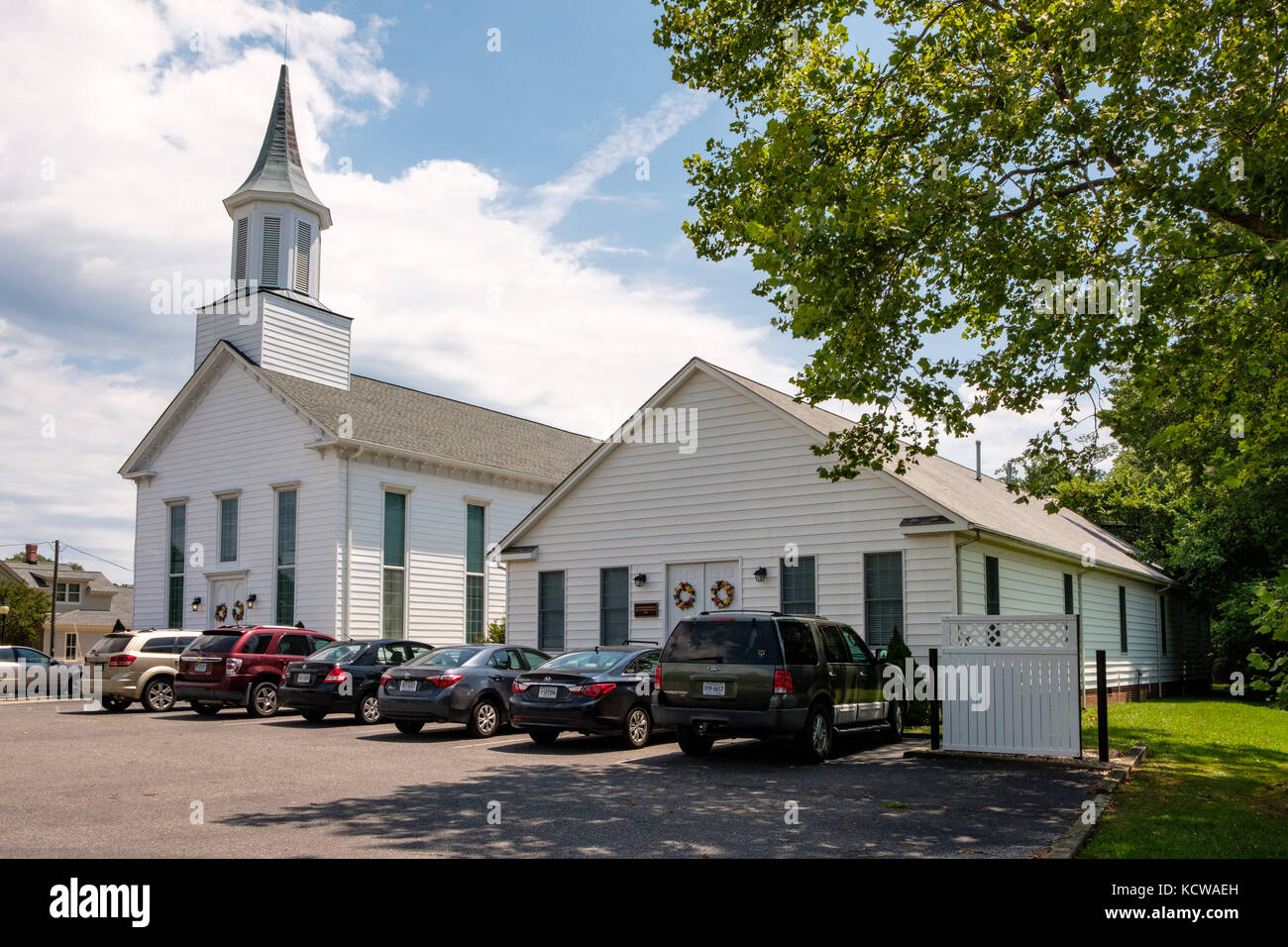 Westville Baptist Church, 105 Main Street, Mathews, Virginia Stock Photo 