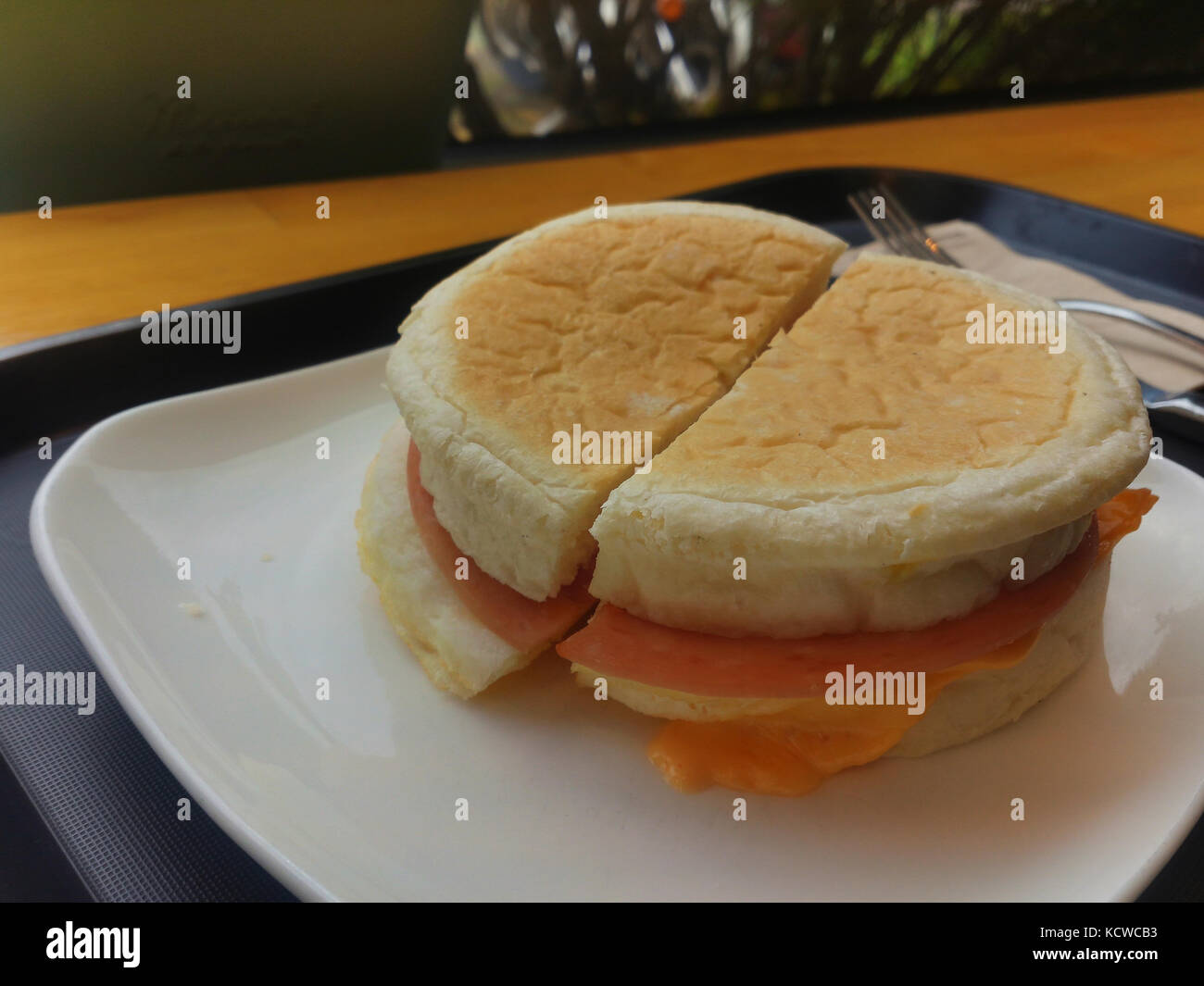 English muffin sandwich Stock Photo